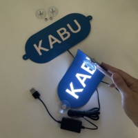 고요한 DC5V USB 변환장치 다 기능 모형을 가진 KABU 탐 표시를 위한 주문을 받아서 만들어진 EL 빛을내는 차 스티커
