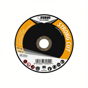 Disco de Corte Fervi Strong Cut 115x1.3x22.23mm Tipo 41 para Acero, Metal Inoxidable y Pulido - Product Image 2