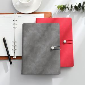 Custom Printed Logo Business Notebook Gift Set Soft Hardcover PU Leather <b>Paper</b> A5 Loose-<b>Leaf</b> Versatile Office School Diary - Product Image 3