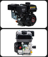 Moteur à essence de système de démarrage électrique ou de recul de 7Hp 196CC pour le compacteur de plat