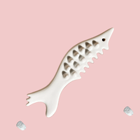 Queue de poisson personnalisée en or rose, peigne Gua Sha, machine de massage avec boîtes chauffantes en bois de santal rouge et vert
