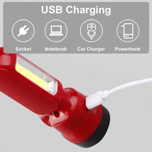 Lampe torche portable rechargeable SUNMAX avec lumière latérale COB, lampe de secours USB - Product Image 5