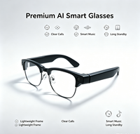 Gafas Inteligentes con IA, Cámara de 8MP, Traducción en Tiempo Real, Asistente de Voz, Bluetooth 5.4, Música, Llamadas, Grabadora de Video, Reconocimiento de Objetos