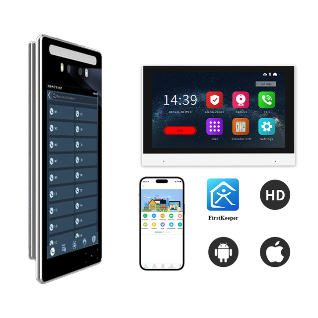 Thinmoo IP67 Waterproof Aluminum Alloy Face Recognition Access Control System Doorbell Two-Way Video Intercom 8-inch Android 11