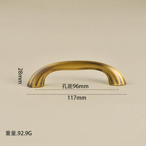 Manijas de latón para puertas de armario de cocina, diseño curvo moderno y minimalista, duraderas, de fácil instalación - Product Image 6