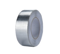Ruban de feuille d'aluminium Mylar renforcé argent auto-adhésif pour l'emballage de tuyaux et le réfrigérateur simple face pour le scellage de sacs