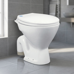 WC suspendu mural moderne européen en céramique monobloc, à double chasse, gain de place pour salle de bain - Product Image 3