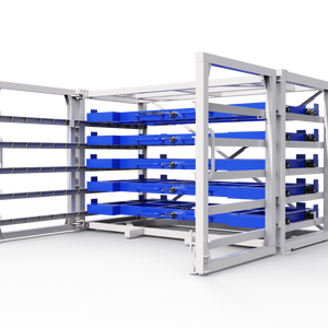 Racks à palettes industriels robustes personnalisés en usine pour l'acier, l'aluminium et l'acier inoxydable Type de tiroir Roll Out Sheet Metal Racks - Product Image 2