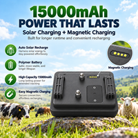 Traceur GPS pour bétail en temps réel 4G+2G, dispositif de suivi portable pour moutons et chevaux avec choc électrique, multi-mode, étanche IP67, PC LBS
