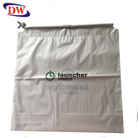 Minimum Sipariş Adedi Yok Özel Logo Baskılı İpli Plastik Poşet, Restoranlar İçin Paket Servis Yiyecekleri İçin
