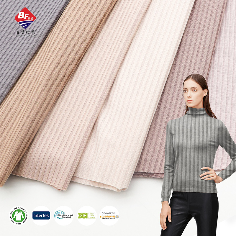 Wholesale Sweater Fabric Stripe Rib Fabric