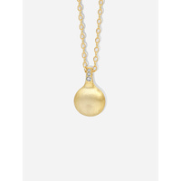 Collier boule minimaliste en argent sterling 2024 Collier pendentif boule brossé en or 18 carats cz pavé pour femme
