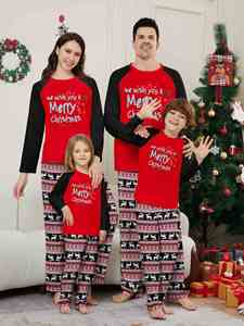 Conjunto de Pijamas Navideños para Mujer, Estampado de Feliz <span class=keywords><strong>Navidad</strong></span>, Dos Piezas, Traje de <span class=keywords><strong>Pareja</strong></span> para Madre e Hija - Product Image 6