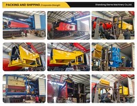 Usine de lavage d'or haute performance, trommel portable avec moteur, capacité de 50 à 300 TPH pour la séparation de l'or du sable de rivière