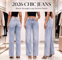 Jean Coquette en denim délavé bleu clair, coupe décontractée à jambe large, avec broderie nœud et quatre poches, idéal pour les sorties urbaines