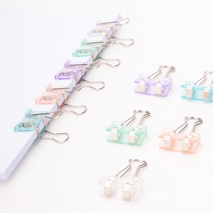 Kẹp Bìa PP Đầy Màu Sắc Kẹp Giấy Ghi Chú 25/32/41Mm Đồ Dùng Văn Phòng Kẹp Kẹp Giấy Hồ Sơ Bảo Vệ Ràng Buộc Dụng Cụ Sắp Xếp - Product Image 3