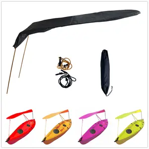 Toldo impermeable anti-uv para kayak, canoa, dosel plegable de aluminio, carpas, venta para el asiento, parasol superior