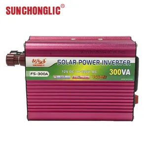 Sunchonglic 반전 수정 파 12v 220v 300va 300w DC AC 인버터 전원 태양 광