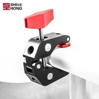 Pince de bureau professionnelle avec filetage 1/4 et 3/8, pour fixer la lumière led, microphone et autres accessoires d'appareil photo