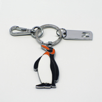 Porte-clés en émail souple et coloré, 2D, personnalisé, animaux, licorne, chien, girafe, ours, pingouin, arc-en-ciel, mignon