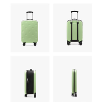 Valise pliable haut de gamme de 20 pouces, valise rigide pliable en ABS+PC durable, valise trolley gain de place