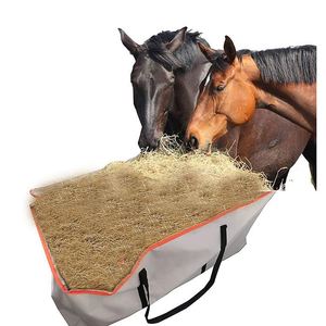 Sac à balles de foin BSCI, sac de stockage de foin extra large pour chevaux et bétail, sac de transport pliable, portable et imperméable - Product Image 6