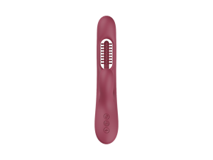 Masseur vibrant Delove Rabbit Wand, 10 modes de vibration, 10 modes de battement, étanche, rechargeable par USB, pour hommes, femmes, corps entier, soirées lesbiennes - Product Image 1
