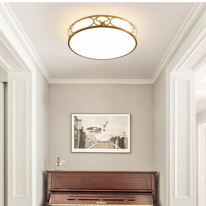 โคมไฟเพดานทองแดงทั้งชิ้นสไตล์เขากวางสุดหรู สไตล์จีนอเมริกันใหม่ สำหรับห้องนอน ระเบียง โคมไฟทองแดงทั้งชิ้นสุดสร้างสรรค์ - Product Image 4