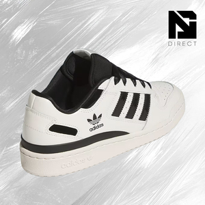 Adidas Wmns Forum Low Cl 'off White Black Patent' รองเท้าอินเทรนด์รองเท้าผ้าใบแฟชั่นคลาสสิกสำหรับผู้หญิงและสุภาพสตรี - Product Image 3