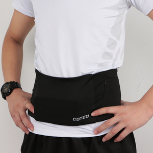 Soporte para teléfono móvil con Bolsillo grande para hombre y <span class=keywords><strong>mujer</strong></span>, riñonera deportiva con logotipo personalizado, cinturón elástico para correr con bolsillos - Product Image 6