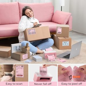 Faltbare Versandetiketten 4x6 Zoll Direkt-Thermoetiketten Wasserfeste Verpackungsetiketten 100x150mm Versandkarton-Adressetiketten UPC-Barcode-Etiketten - Product Image 5