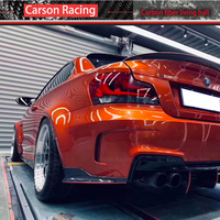 BMW Série 1 E82 Coupé 06-13 Kit de carrosserie avec fibre de carbone véritable Pare-chocs arrière Lip Wrap Angle Diffuseur Splitter Canard 2006-2013