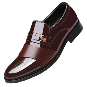 Nouvelles Chaussures Habillées Formelles en Cuir PU Imperméables à Enfiler pour Hommes 2025 – Vente en Gros Brillante - Product Image 1