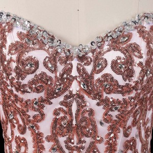 Robes de soirée princesse en dentelle rose avec ceinture pour Quinceañera Jancember HMY02 - Product Image 6