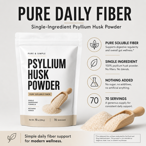 <span class=keywords><strong>Polvo</strong></span> de Cáscara de Psyllium Fácil de Mezclar, 4000mg por Cuchara, Suplemento de Fibra Natural para Reposterí<span class=keywords><strong>a</strong></span> y Nutrición Diaria, Precio al por Mayor - Product Image 3