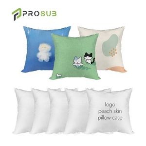 Prosub Thăng Hoa Trống Gối Bìa Tùy Chỉnh Đào Da Polyester In Logo 40*40Cm Gối Trường Hợp Thăng Hoa Đệm Bao Gồm - Product Image 1