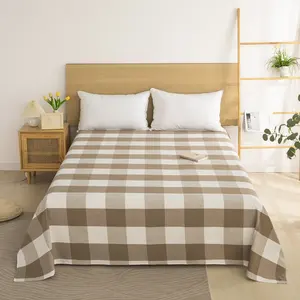 Simple fashion modern plaid stripe style sheets bedding set duvet cover set bedding bed cover