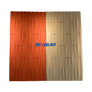 แผ่นผนังหินเทียม PU แบบติดตั้งง่าย กันน้ำ ทนไฟ เป็นมิตรกับสิ่งแวดล้อม ดีไซน์ 3 มิติ สำหรับตกแต่งห้องนอนและภายนอกอาคาร โรงแรมทันสมัย - Product Image 2