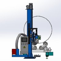 Nouveau manipulateur de soudage MIG automatisé robuste à colonne et flèche pour la fabrication de tours éoliennes