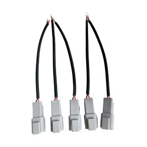 Deutsch dt разъемы 2-контактный штекер Луженая косички dt04-2p автомобильного жгута проводов для автомобильных осветительных жгут проводов для прицепа - Product Image 3