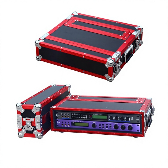 2U Microphone Flight Case Receiver Cabinet 3U Wireless Storage Box Peripheral Cabinet Aluminum Alloy Mic Box Made Mainland China