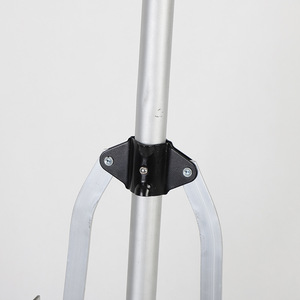 Râteau à sable plat en acier inoxydable de haute qualité, outil double usage pour planche à sable, dispositif de fosse à sable pour l'athlétisme et le saut en longueur, argent noir <span class=keywords><strong>Wolin</strong></span> - Product Image 5