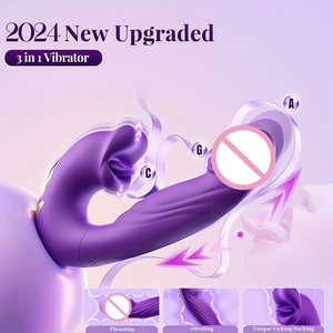 Vibrateur 2-en-1 <span class=keywords><strong>pour</strong></span> femme, stimulation du point G, 10 fréquences, 7 modes de vibration, léchage et stimulation par la langue, très vendu - Product Image 4