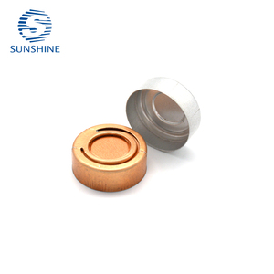 Tapa abatible de aluminio plateada <span class=keywords><strong>SUNSHINE</strong></span> de 20 mm/32 mm, a prueba de fugas, duradera, fácil de abrir, ligera, impermeable, de grado farmacéutico - Product Image 1