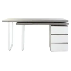 MDF <b>METAL</b> <b>DESK</b> 150x120x75 GREY - Product Image 1