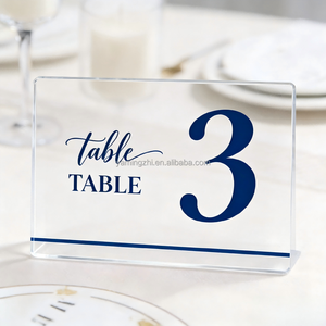 Vente directe : Supports de numéros de <span class=keywords><strong>table</strong></span> de mariage en acrylique, Plaques de <span class=keywords><strong>nom</strong></span> de bureau personnalisées en acrylique, Présentoirs modernes en acrylique pour cartes de visite - Product Image 4