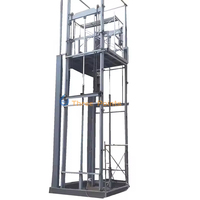 Plate-forme élévatrice pour marchandises en entrepôt, 3 étages, 500kg, 10m, verticale, hydraulique, manuelle, motorisée
