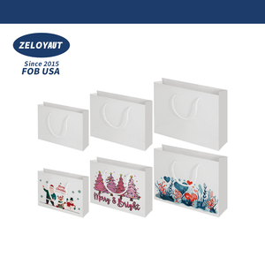 Giấy Tote Túi thăng hoa khoảng trống tái sử dụng Túi mua sắm sinh thái thân thiện tùy chỉnh với logo cá nhân cho phụ nữ - Product Image 1