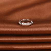 Damen Sterling Silber Schlangen leder Gravierter Ring Klassischer Stil Rhodium Verstellbare Öffnung Modeschmuck für Hochzeiten