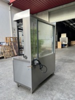Rôtissoire à poulet commerciale électrique automatique avec double porte verticale et 4 broches